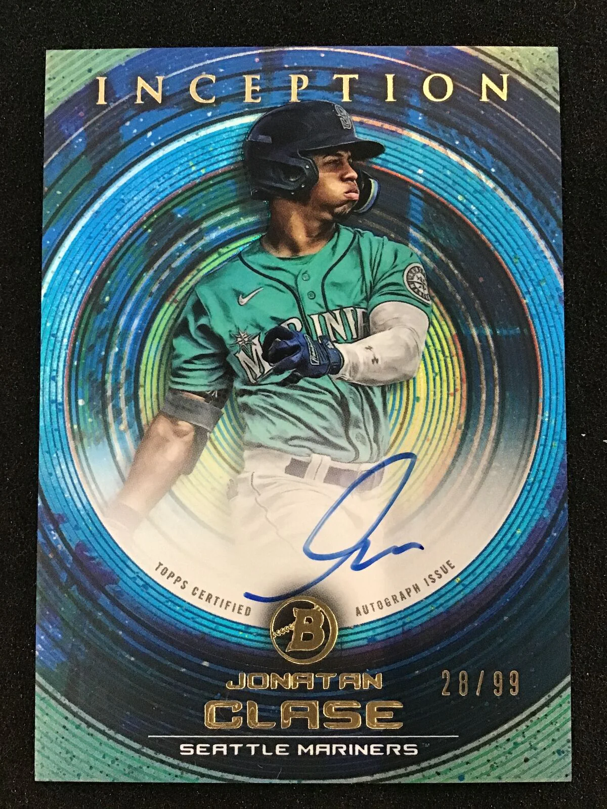 Jonatan Clase 2022 Bowman Inception #51 Blue Auto /99 SP