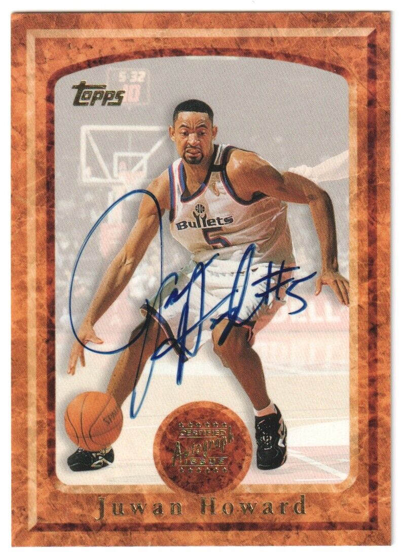 JUWAN HOWARD 1997-98 Topps Autograph Auto - WIZARDS