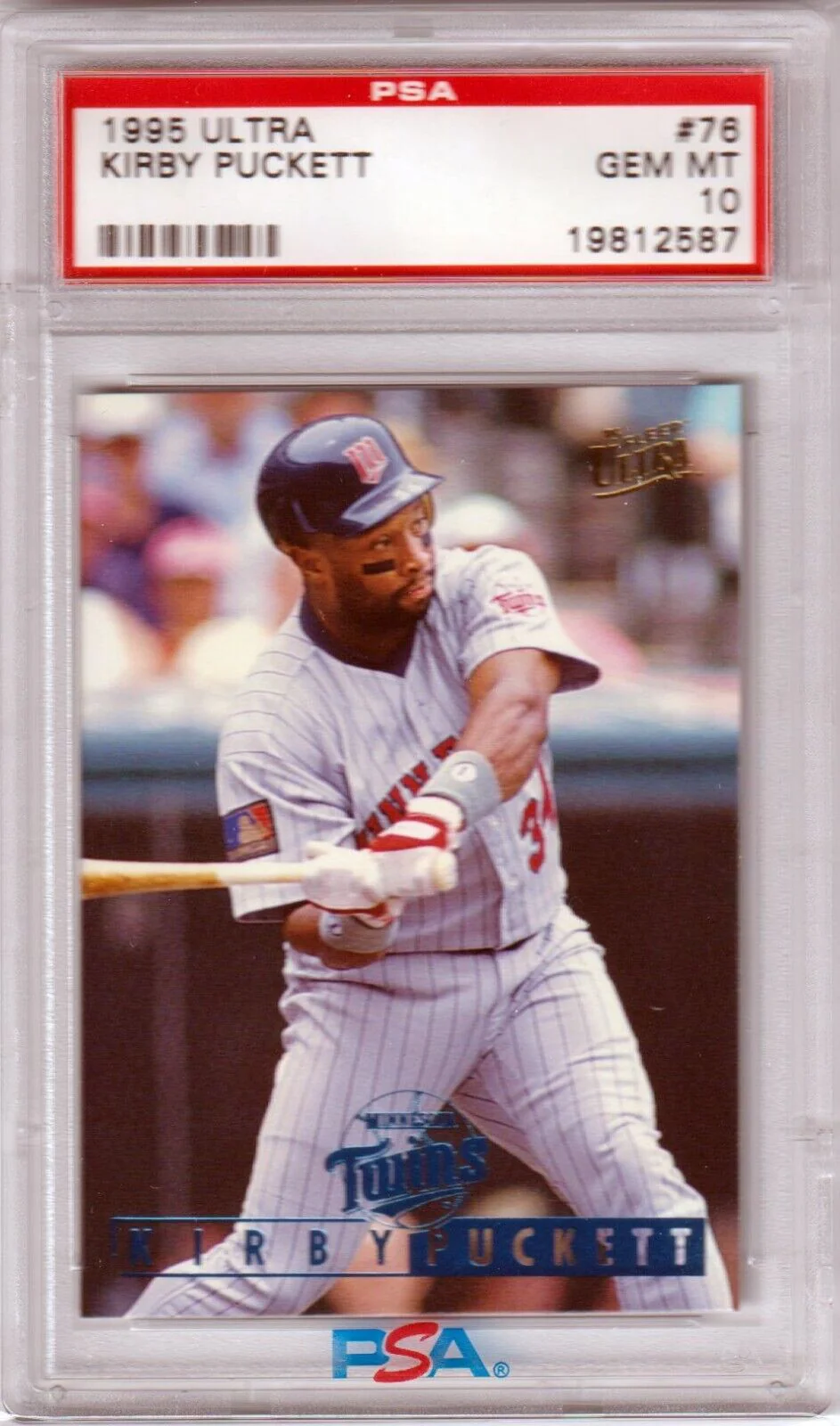 KIRBY PUCKETT 1995 Fleer Ultra #76 PSA 10 GEM MINT - TWINS