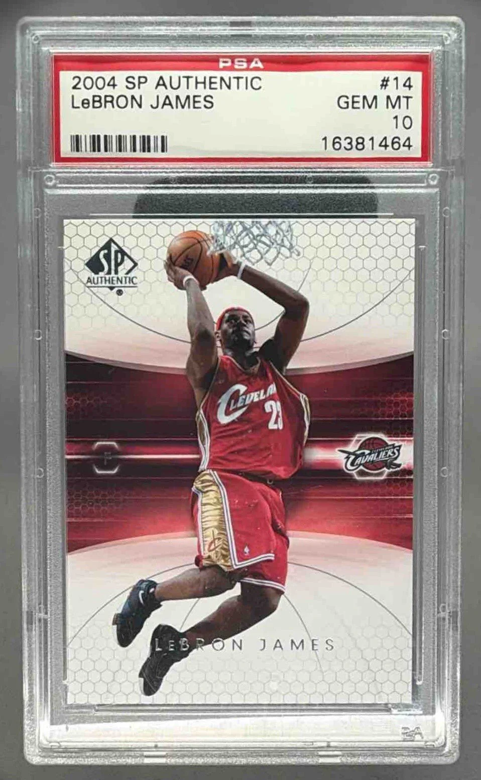 LEBRON JAMES 2004 UPPER DECK SP AUTHENTIC PSA 10 GEM MINT - CAVALIERS LAKERS