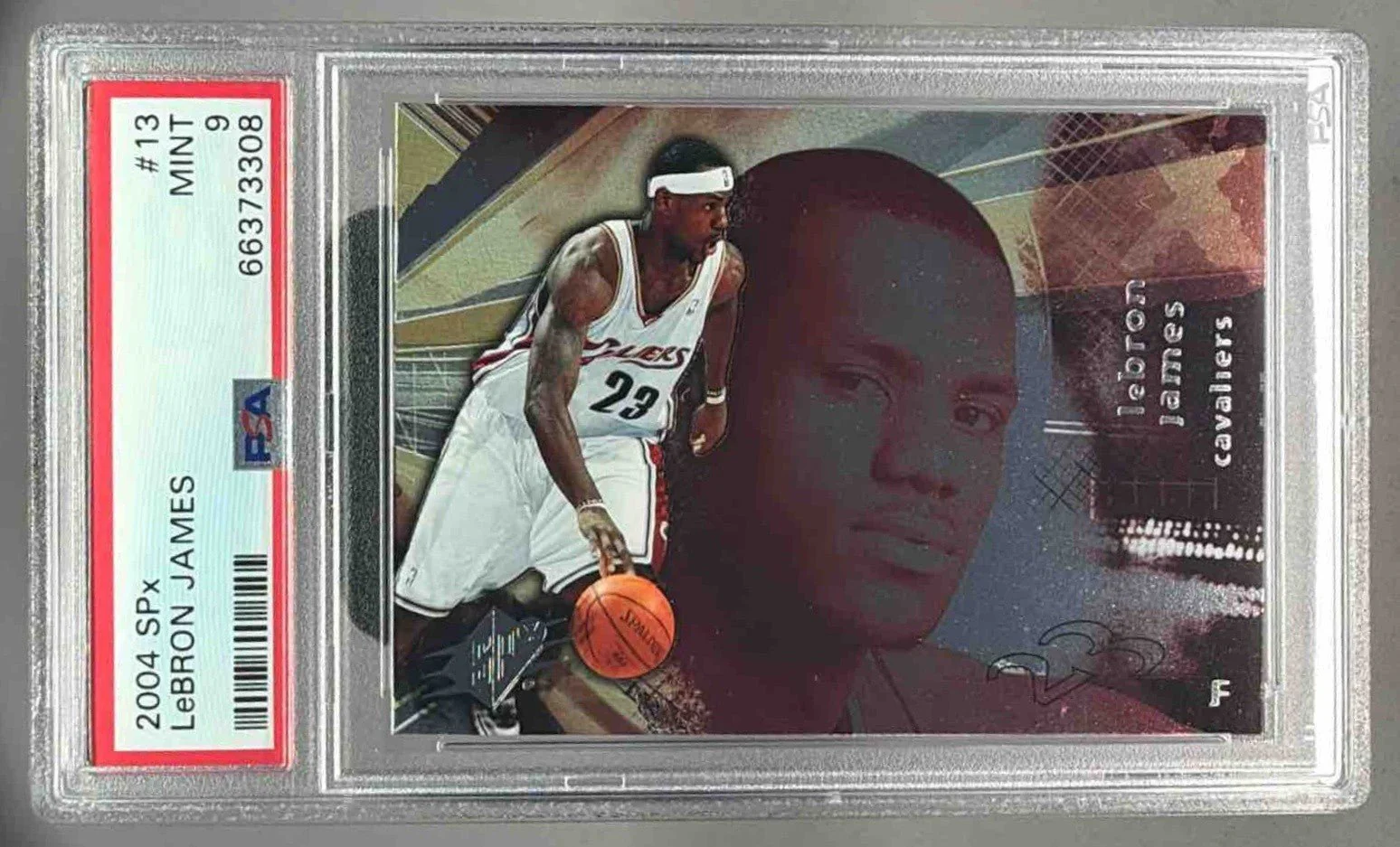 LEBRON JAMES 2004 UPPER DECK SPX PSA 9 MINT - CAVALIERS LAKERS