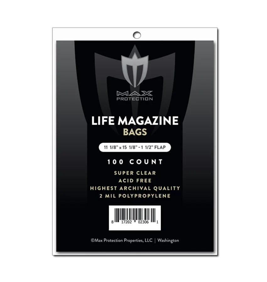100ct Pack Life Magazine Bags - 11-1/8x14-1/4