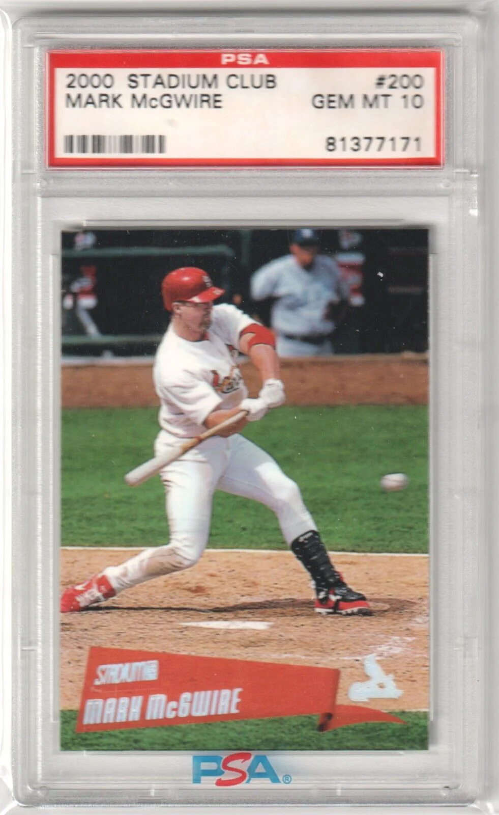 MARK McGWIRE 2000 Topps Stadium Clube #200 PSA 10 GEM MINT - CARDINALS