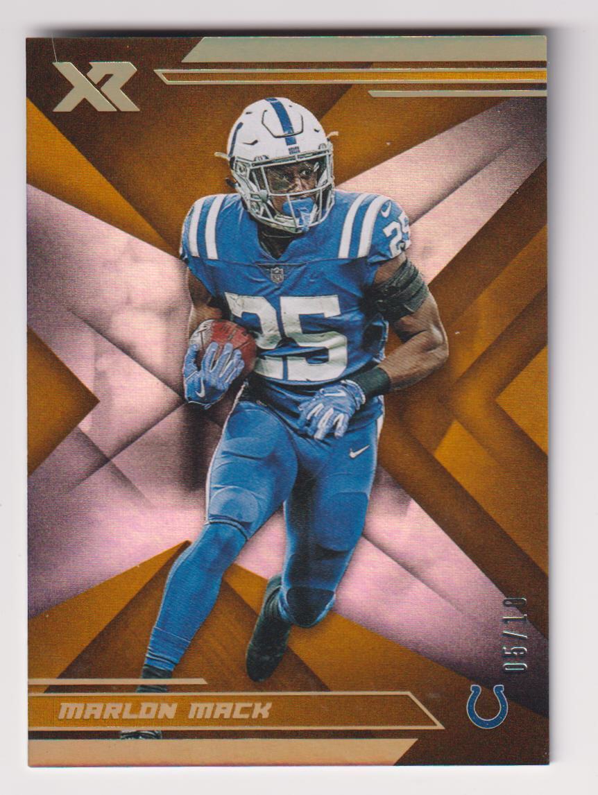 Marlon Mack 2019 Panini XR Gold /10 #82 SSP Indianapolis Colts