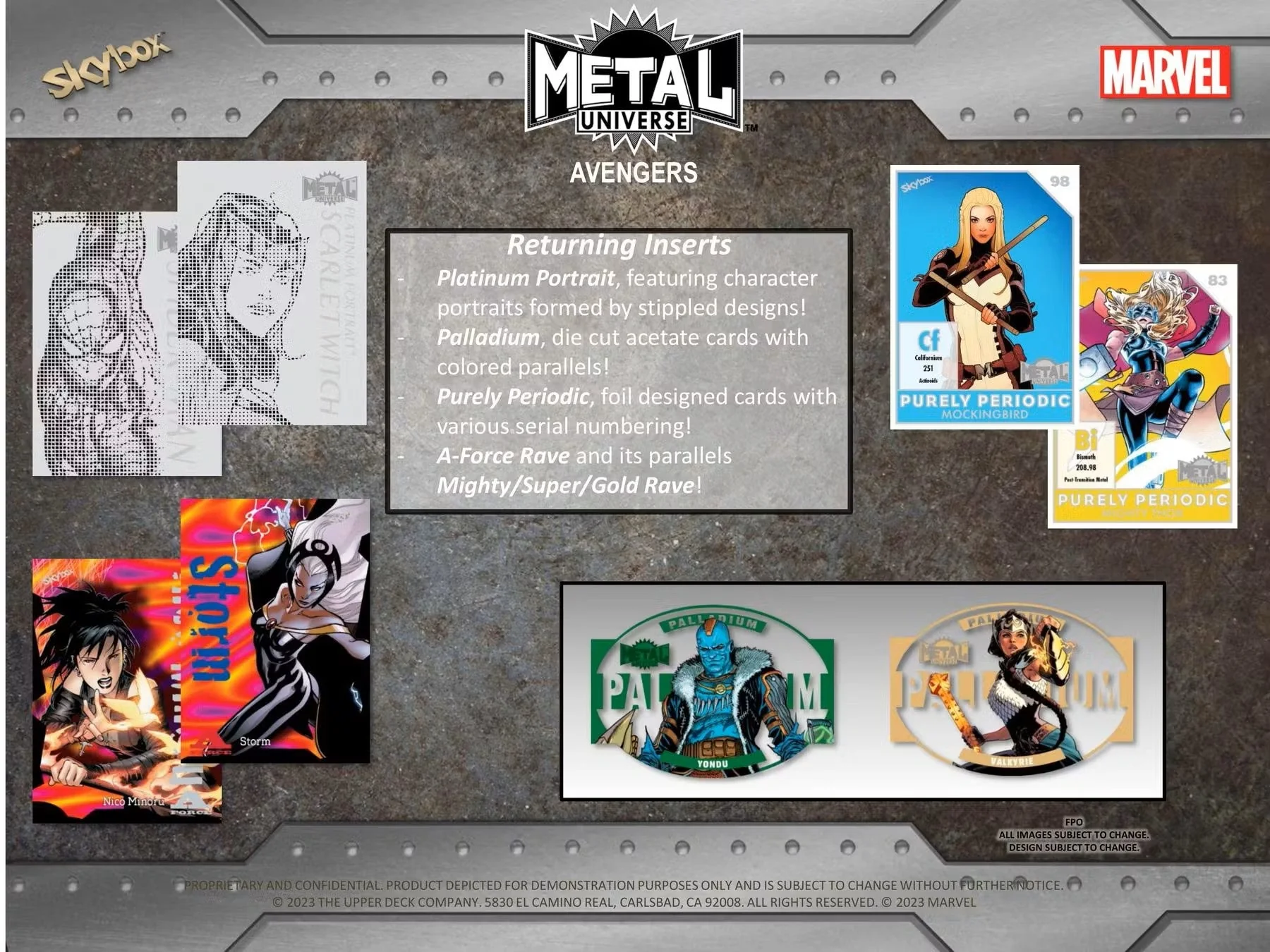 Upper Deck 2024 Marvel Metal Universe Avengers Trading Cards Hobby Box - Image 5