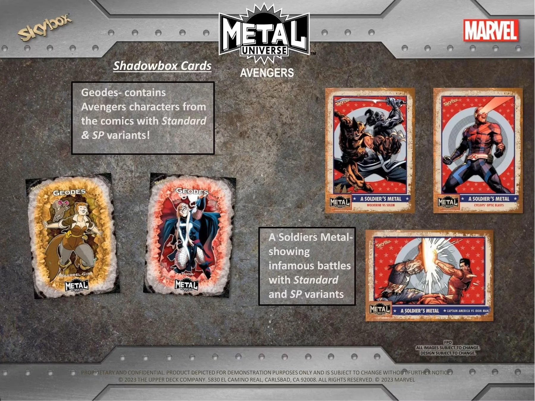 Upper Deck 2024 Marvel Metal Universe Avengers Trading Cards Hobby Box - Image 6