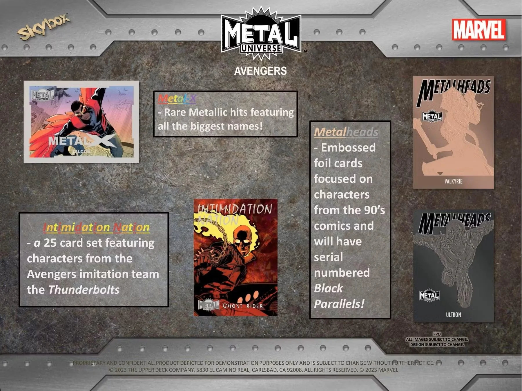 Upper Deck 2024 Marvel Metal Universe Avengers Trading Cards Hobby Box - Image 7