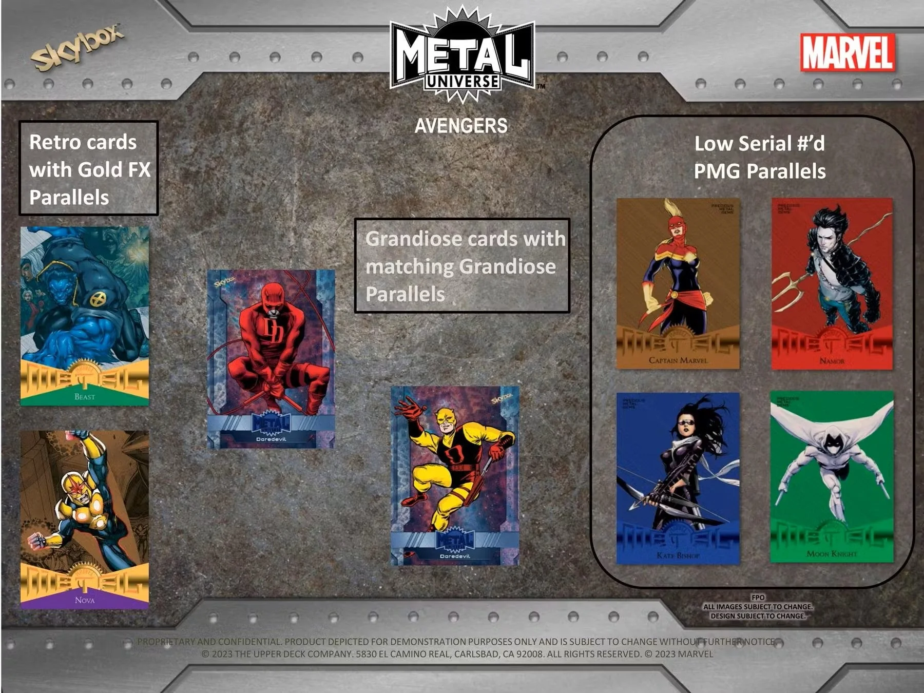 Upper Deck 2024 Marvel Metal Universe Avengers Trading Cards Hobby Box - Image 8