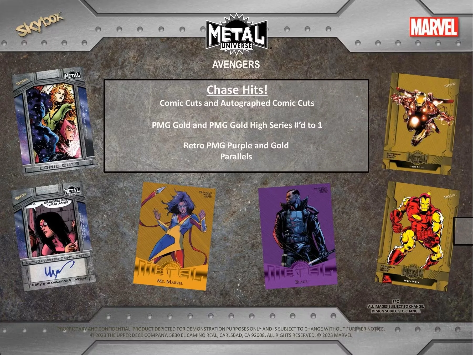 Upper Deck 2024 Marvel Metal Universe Avengers Trading Cards Hobby Box - Image 9