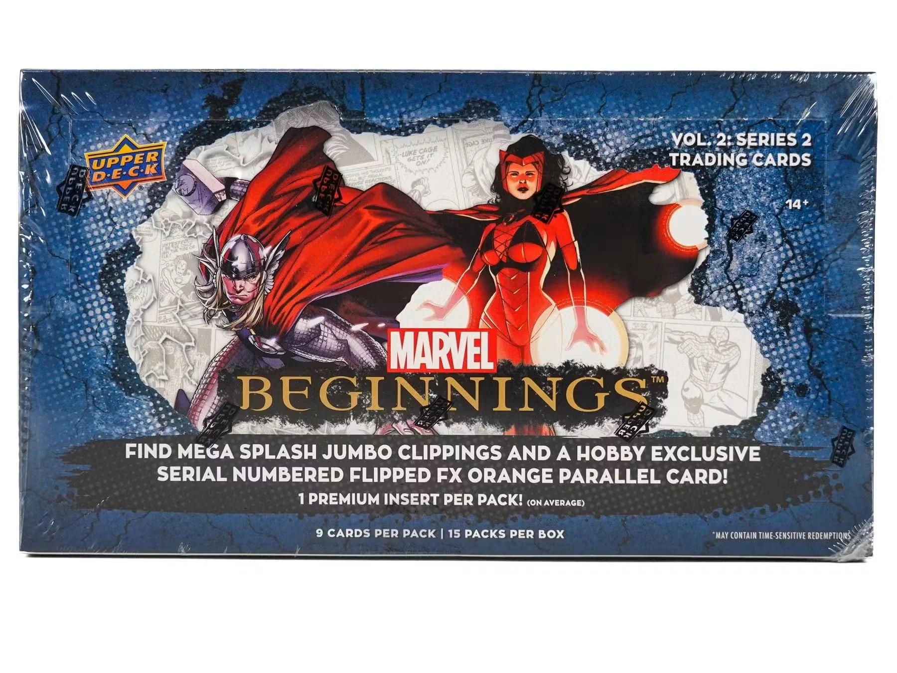 Marvel Beginnings Volume 2 Series 2 Trading Cards Hobby Box (Upper Deck 2024)