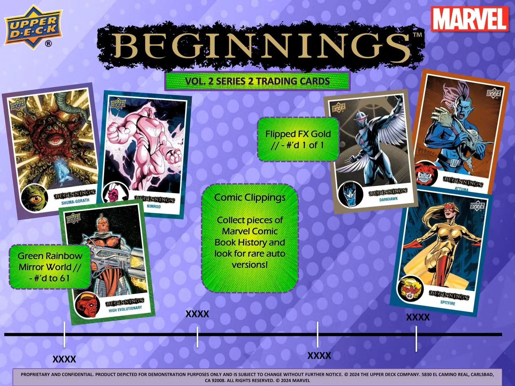 Marvel Beginnings Volume 2 Series 2 Trading Cards Hobby Box (Upper Deck 2024) - Image 7