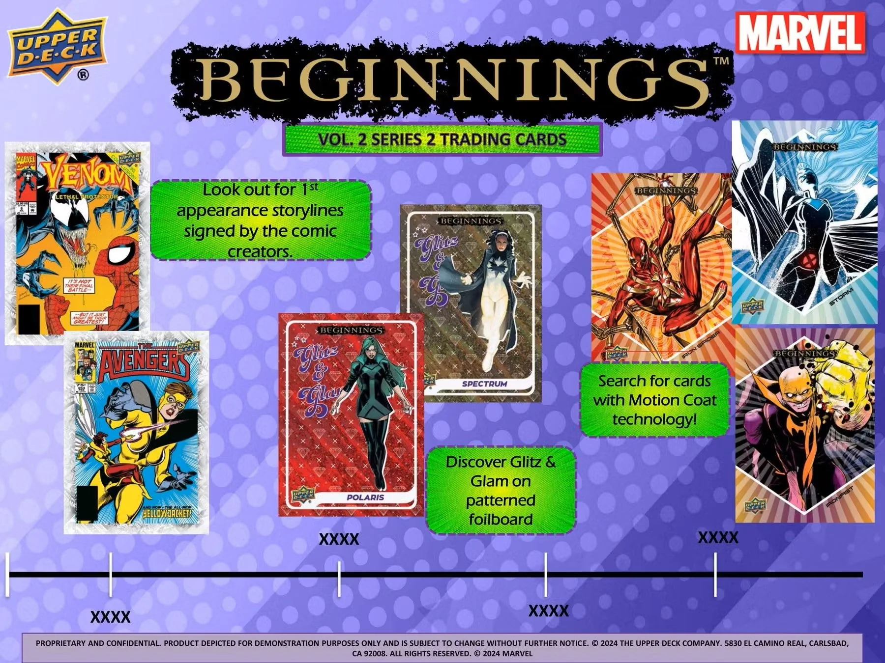 Marvel Beginnings Volume 2 Series 2 Trading Cards Hobby Box (Upper Deck 2024) - Image 9