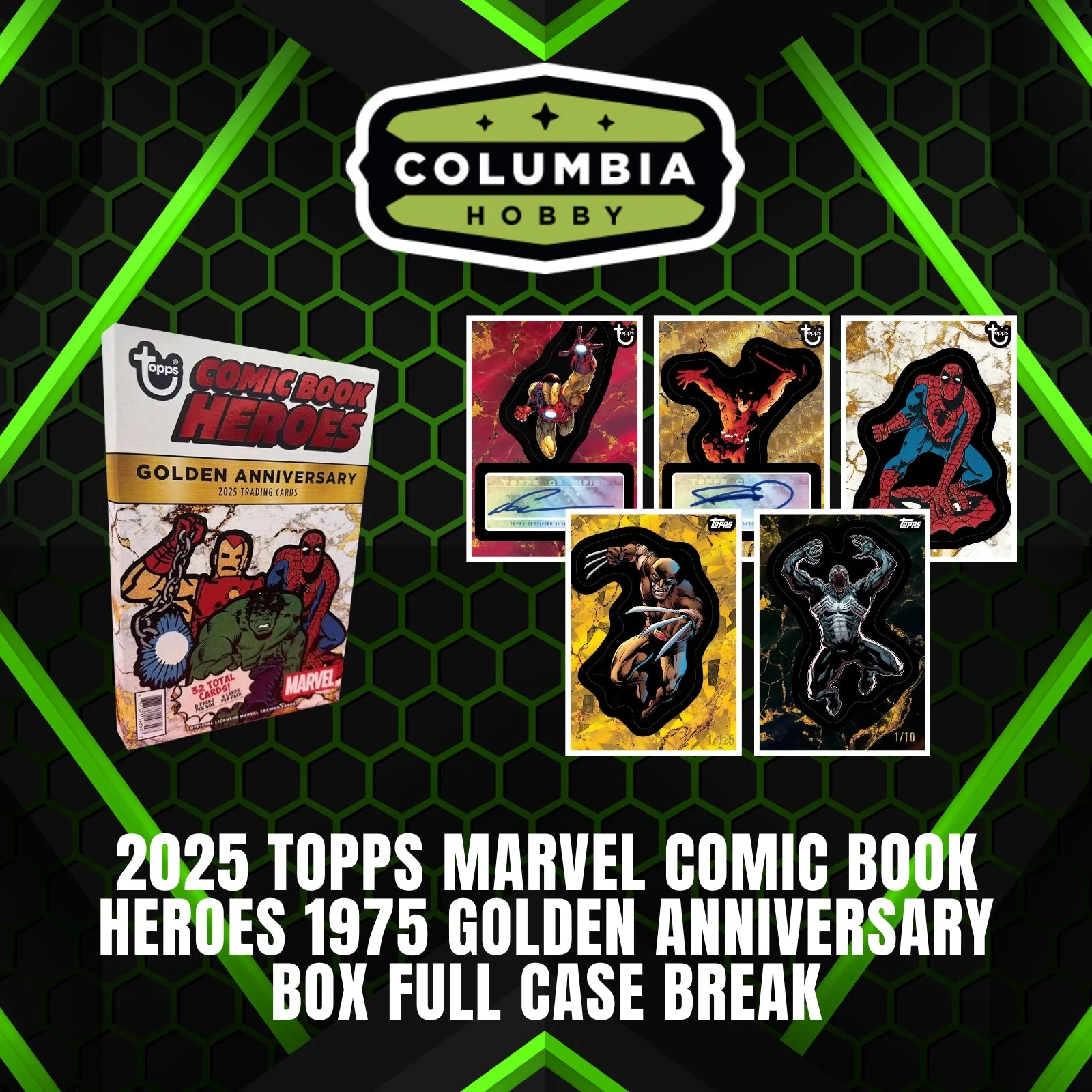 Marvel Comic Book Heroes 1975 Golden Anniversary Hobby Box (Topps 2025) | Columbia Sports Cards - Image 2