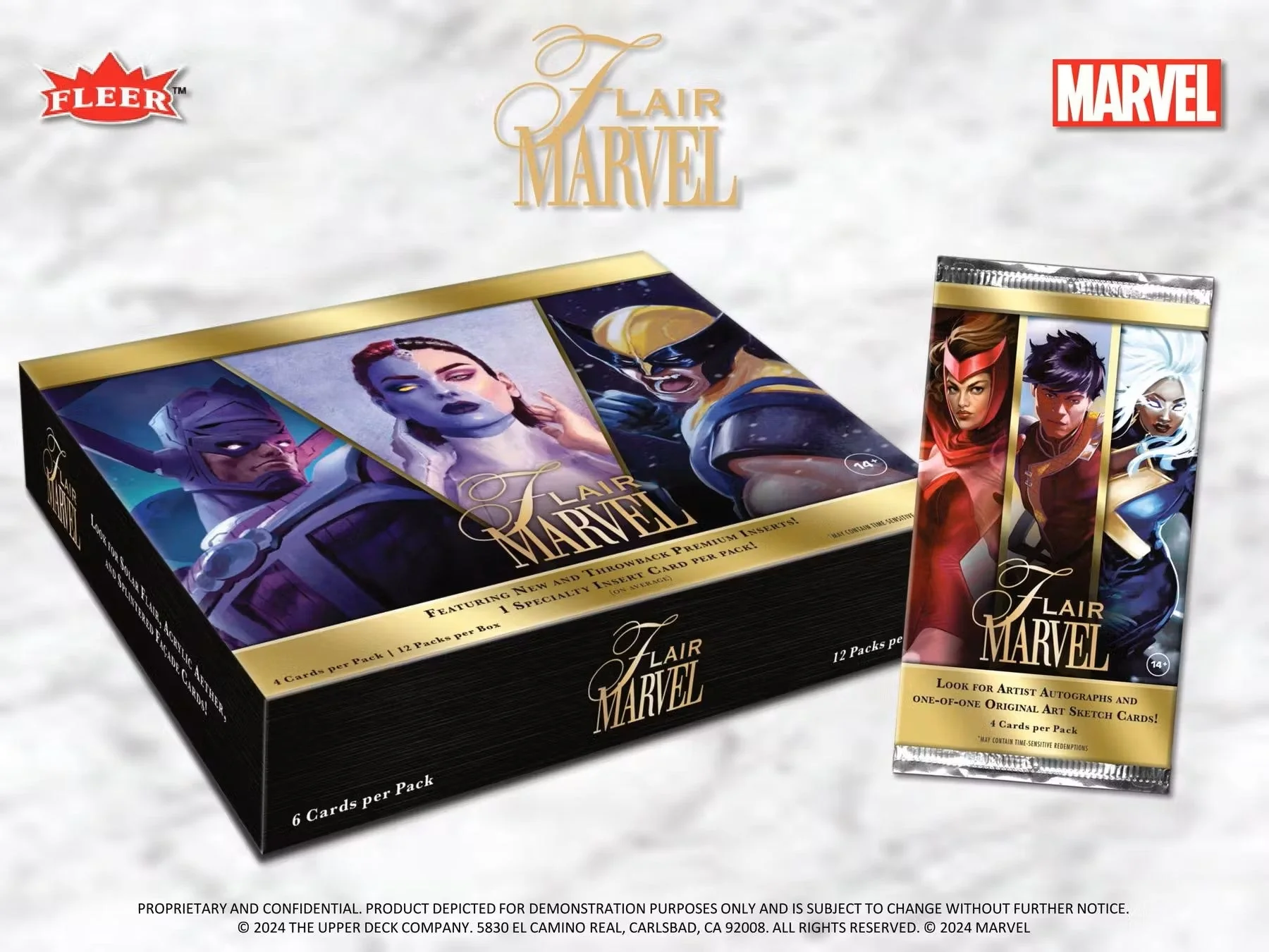 Marvel Flair Trading Cards Hobby Box (Upper Deck 2024) - Image 3