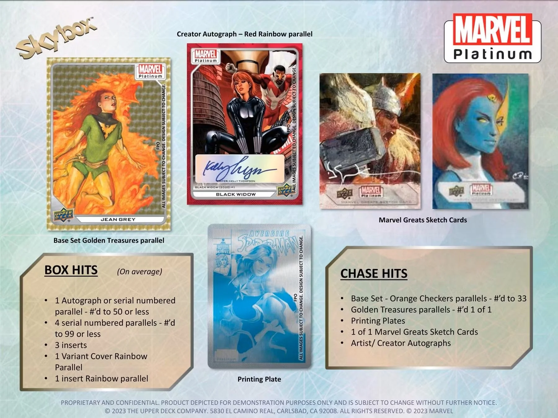 Marvel Platinum Trading Cards Hobby Box (Upper Deck 2023 2024) - Image 13