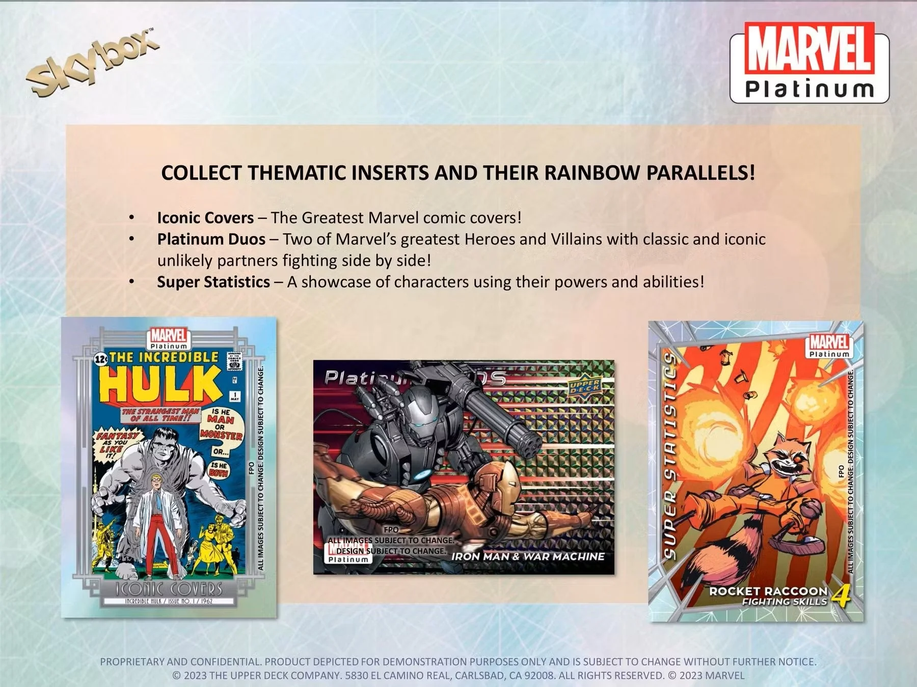 Marvel Platinum Trading Cards Hobby Box (Upper Deck 2023 2024) - Image 9