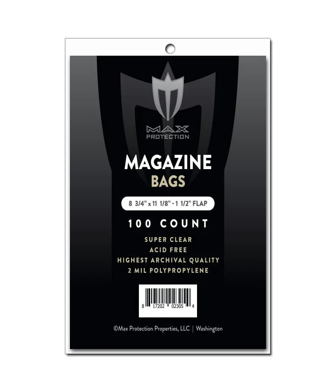100ct Pack Magazine Bags - 8-3/4x11-1/8