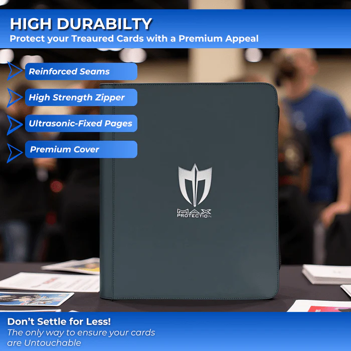Max Pro Ultra Guardian Top Loader Binder | Holds 252 Standard 3″×4″ Sports & Pokemon Cards - Image 5