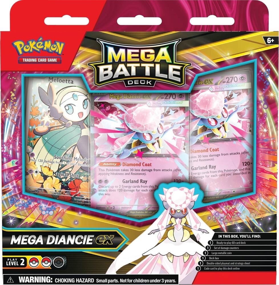 Mega Battle Deck: Mega Gengar EX/Mega Diancie EX Box | Columbia Sports Cards - Image 2