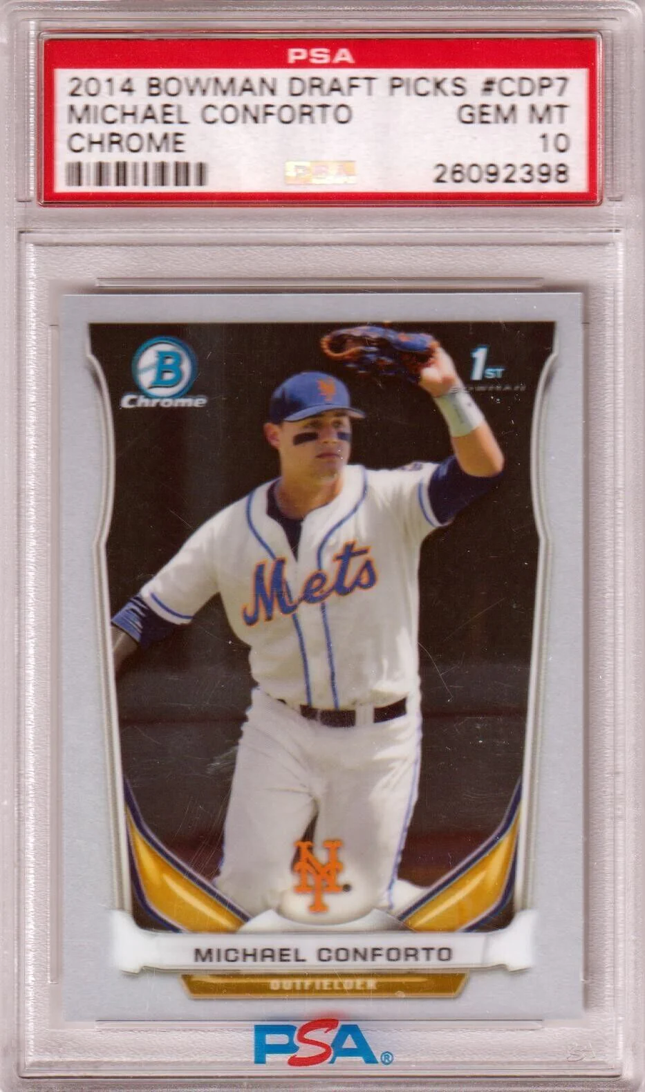 MICHAEL CONFORTO 2014 Bowman Draft Chrome 1st #CDP7 PSA 10 GEM MINT - GIANTS