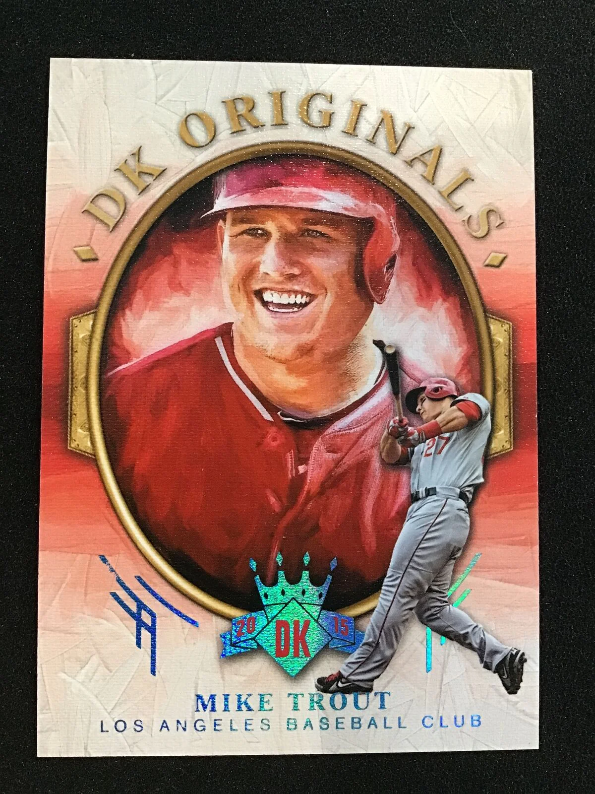Mike Trout 2015 Panini Diamond Kings 1 DK Originals /25 SSP Los Angeles Angels
