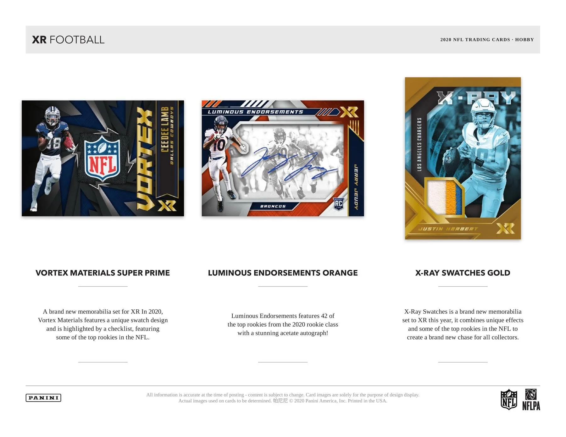 2020 Panini XR Football Hobby Box - Image 6