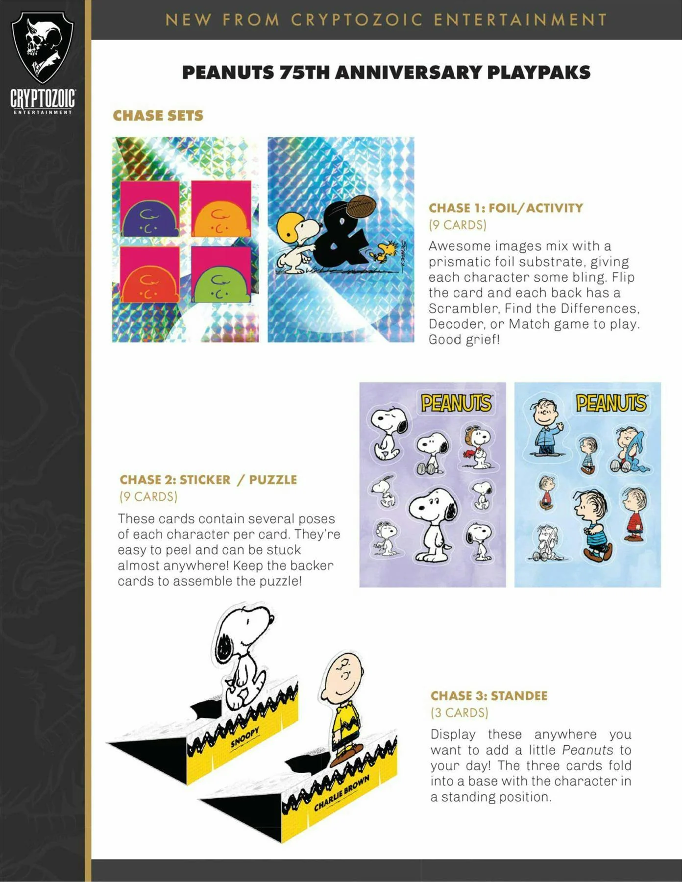 Peanuts Playpaks: 75 Years Series 1 Hobby Box (Cryptozoic 2025) | Columbia Sports Cards - Image 4