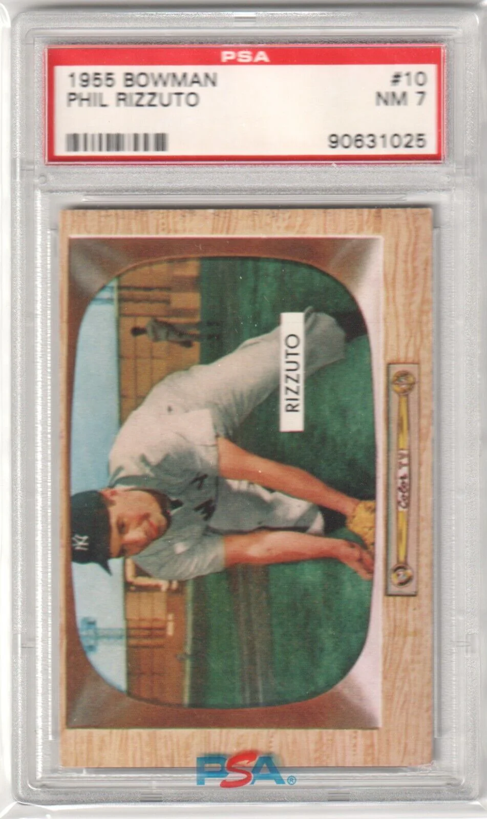 PHIL RIZZUTO 1955 Bowman #10 PSA 7 NM - YANKEES