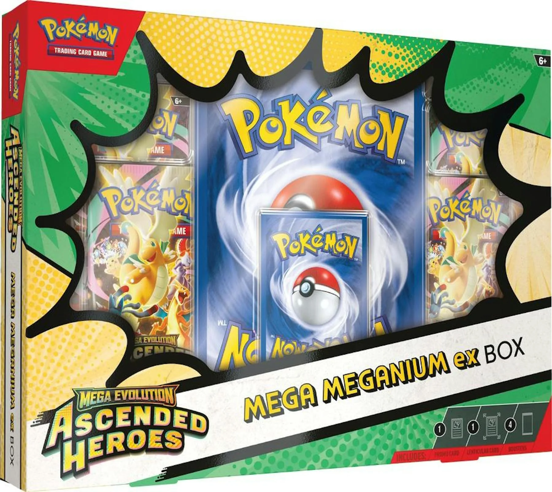 Pokémon Mega Evolution Ascended Heroes ex Box (Meganium/Emboar/Feraligatr) | Columbia Sports Cards