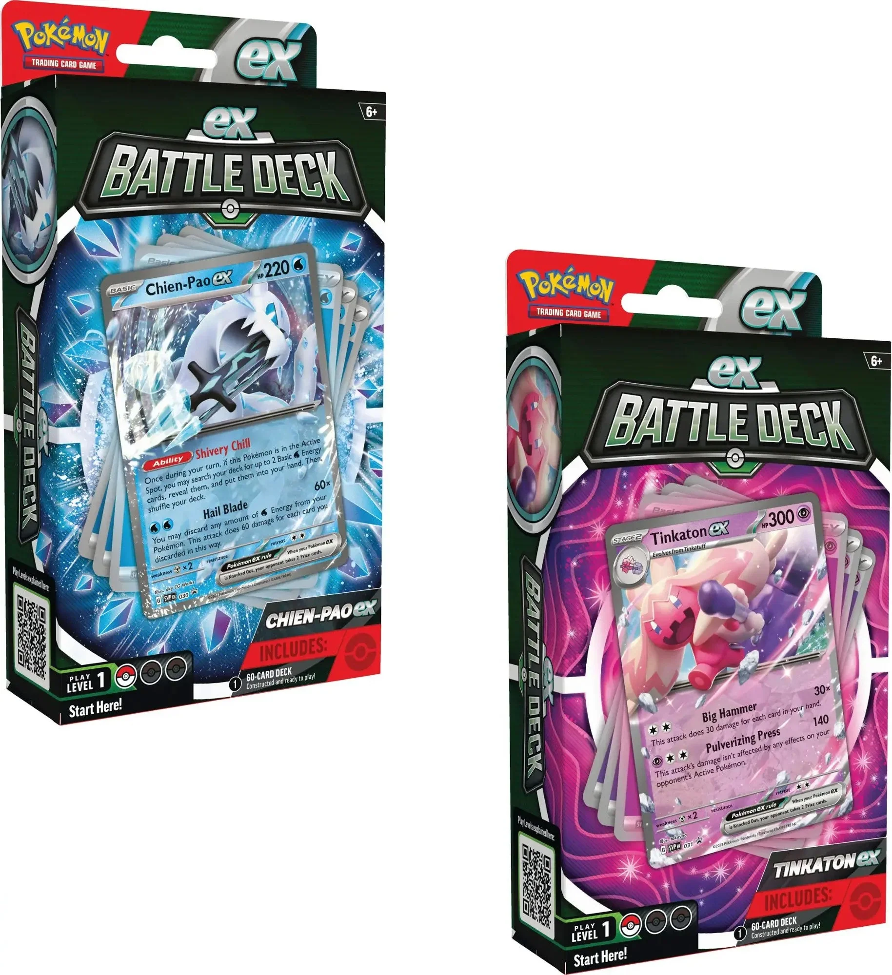 Pokemon Chien-Pao ex / Tinkaton ex Battle Deck Box