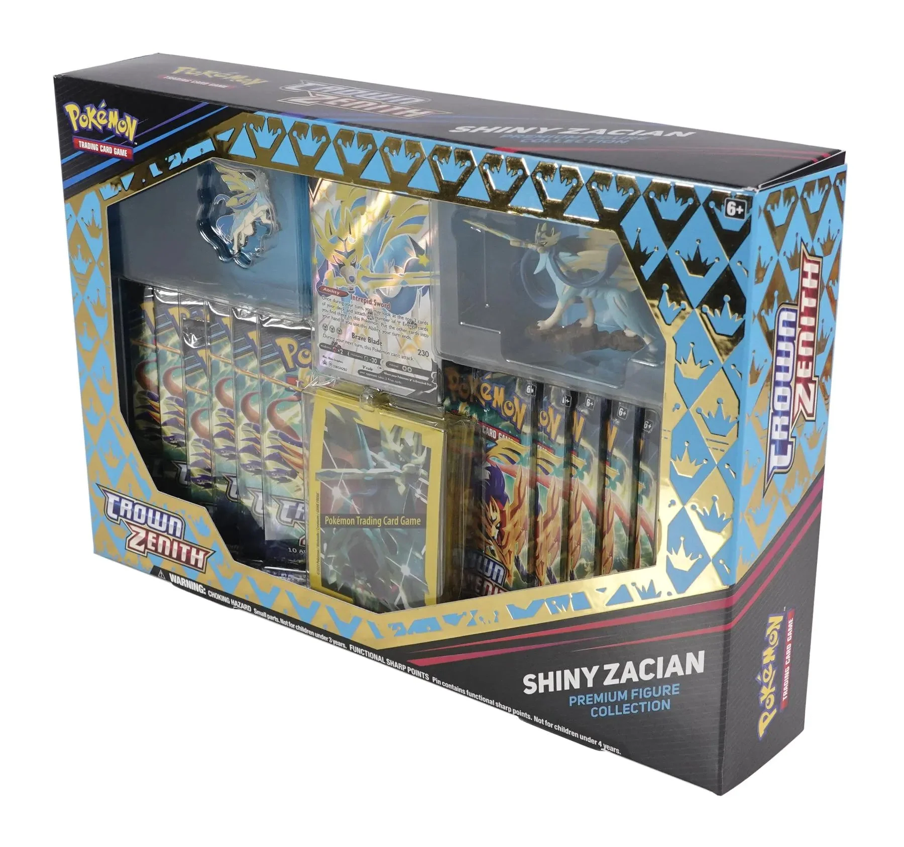 Pokémon Crown Zenith Premium Figure Collection Shiny Zacian - BLUE - Image 2