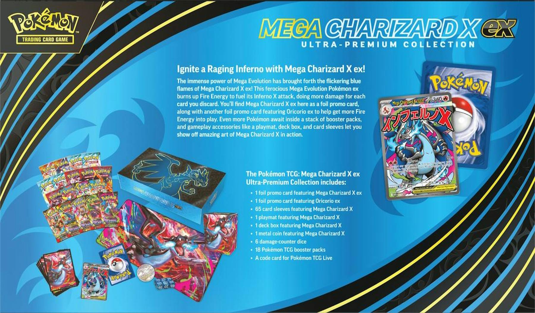 Pokémon Mega Charizard X EX Ultra-Premium Collection Box | Columbia Sports Cards - Image 3