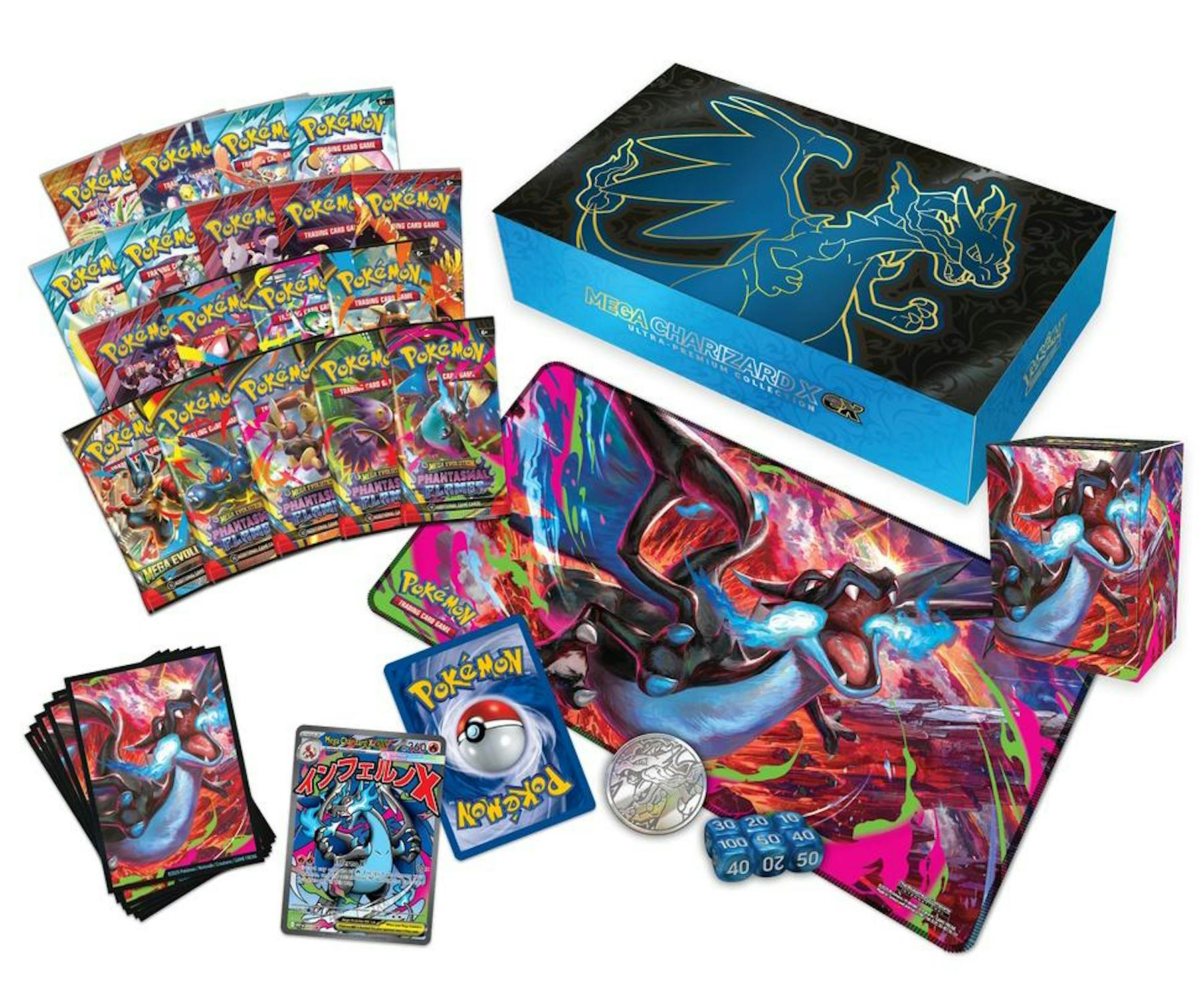 Pokémon Mega Charizard X EX Ultra-Premium Collection Box | Columbia Sports Cards - Image 4