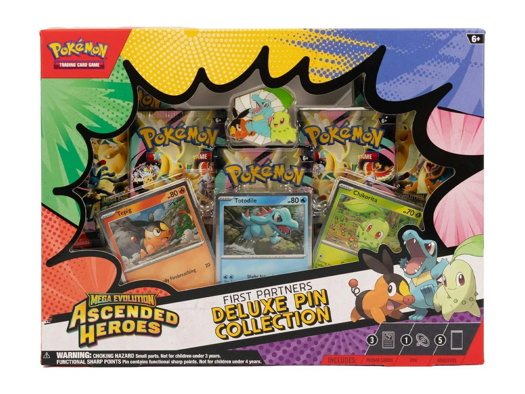 Pokemon Mega Evolution Ascended Heroes First Partners Deluxe Pin Collection Box | Columbia Sports Cards