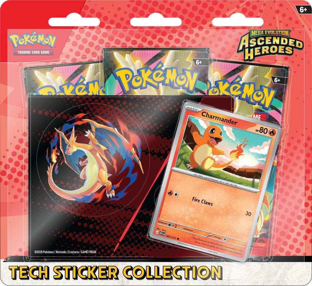 Pokémon Mega Evolution: Ascended Heroes Tech Sticker Collection | Columbia Sports Cards