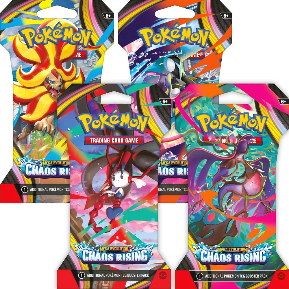Pokemon Mega Evolution: Chaos Rising Sleeved Booster Pack | Columbia Sports Cards - Image 2