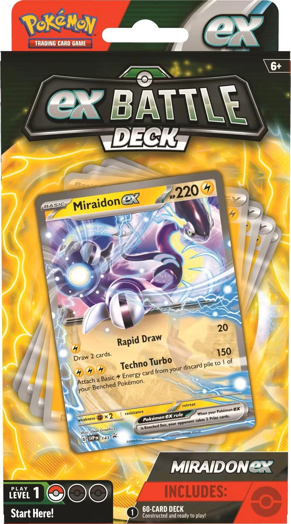 Pokemon Miraidon ex / Victini ex Battle Deck Box