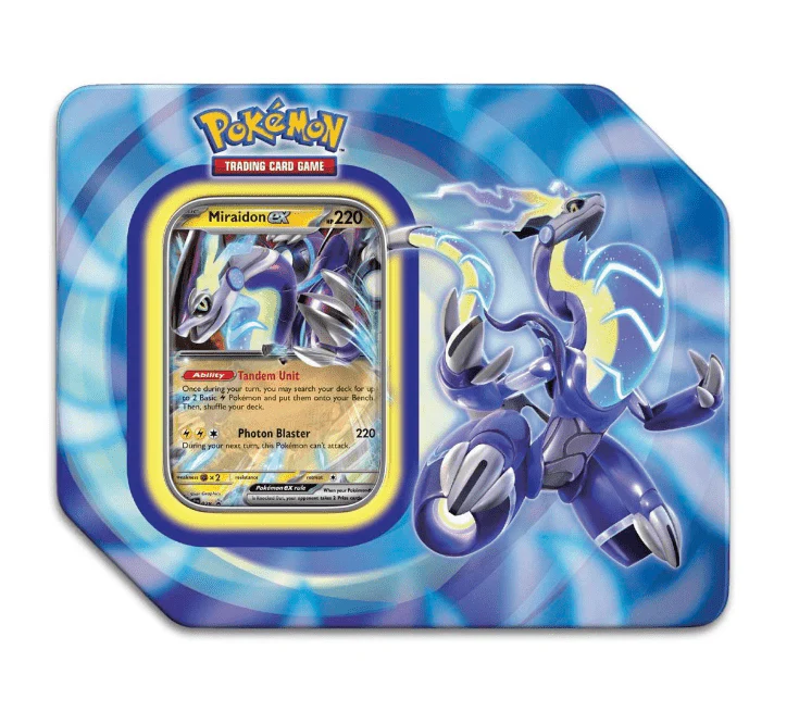 Pokémon Paldea Legends Tin - KORAIDON/MIRAIDON EX - Image 2