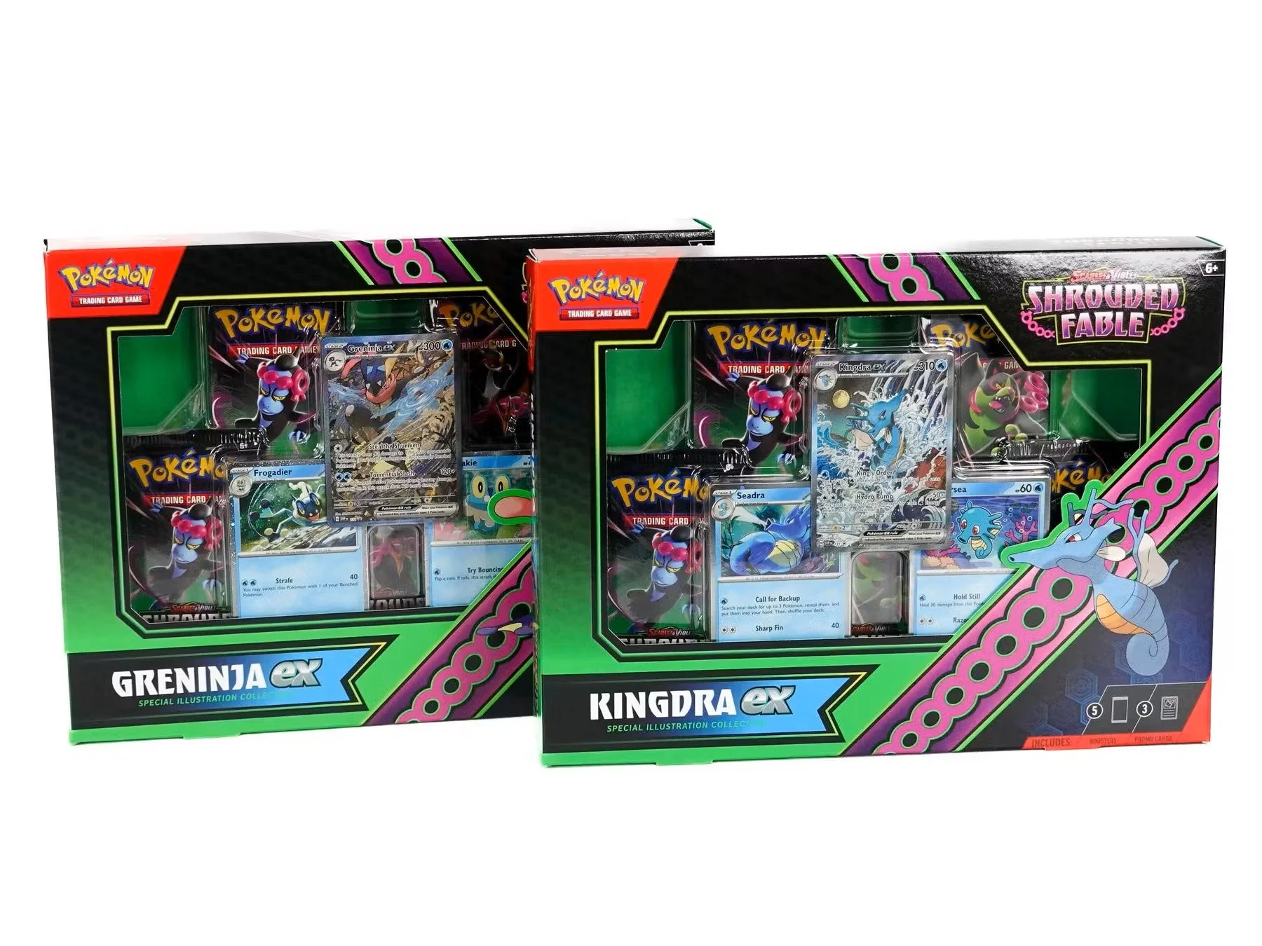 Pokemon S&V: Shrouded Fable Greninja/Kingdra ex Special Illustration Collection Box
