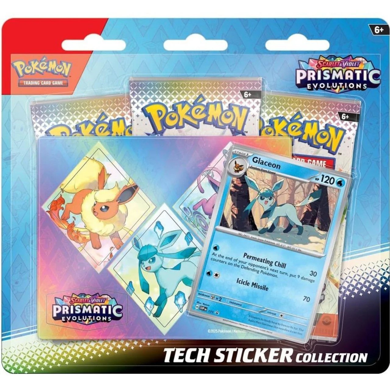 Pokémon Scarlet and Violet Prismatic Evolutions Tech Sticker Collection