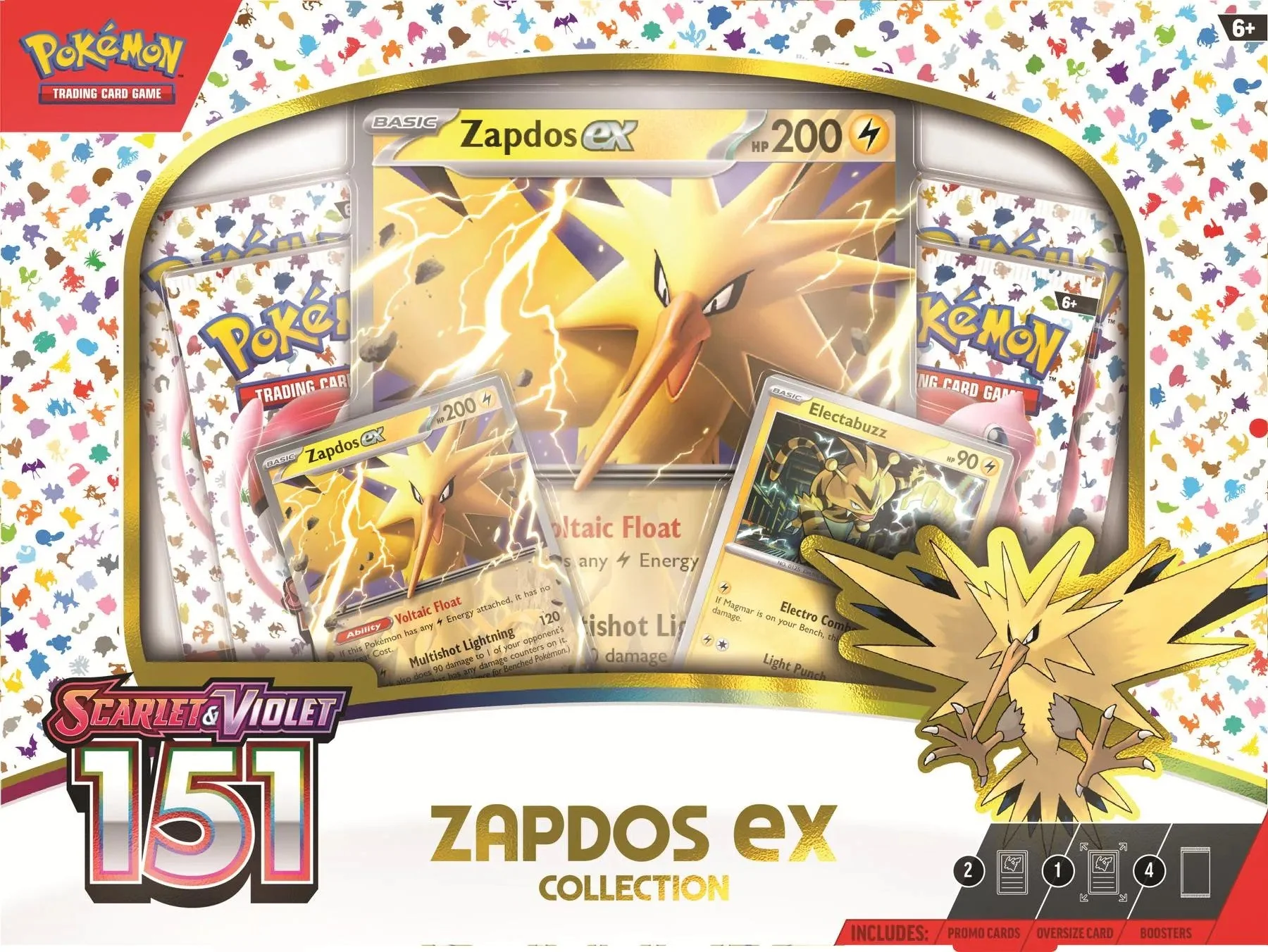 Pokemon Scarlet & Violet: 151 Zapdos ex Box