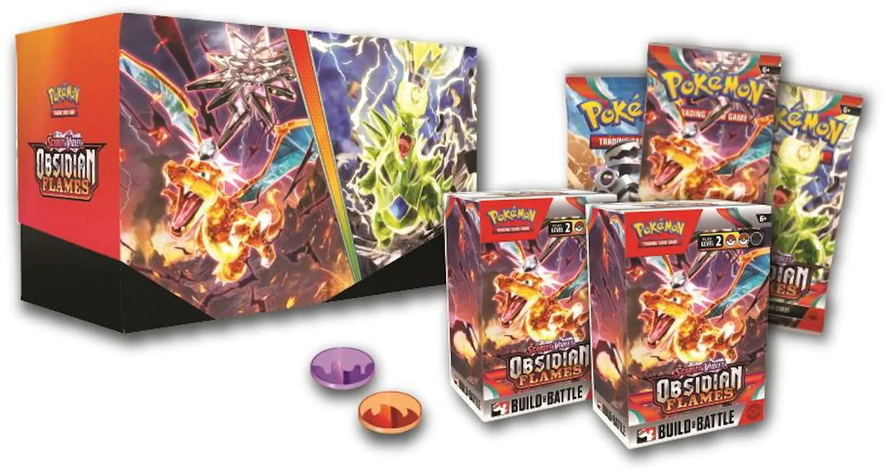 Pokémon Scarlet & Violet: Obsidian Flames Build & Battle Stadium Box - Image 2