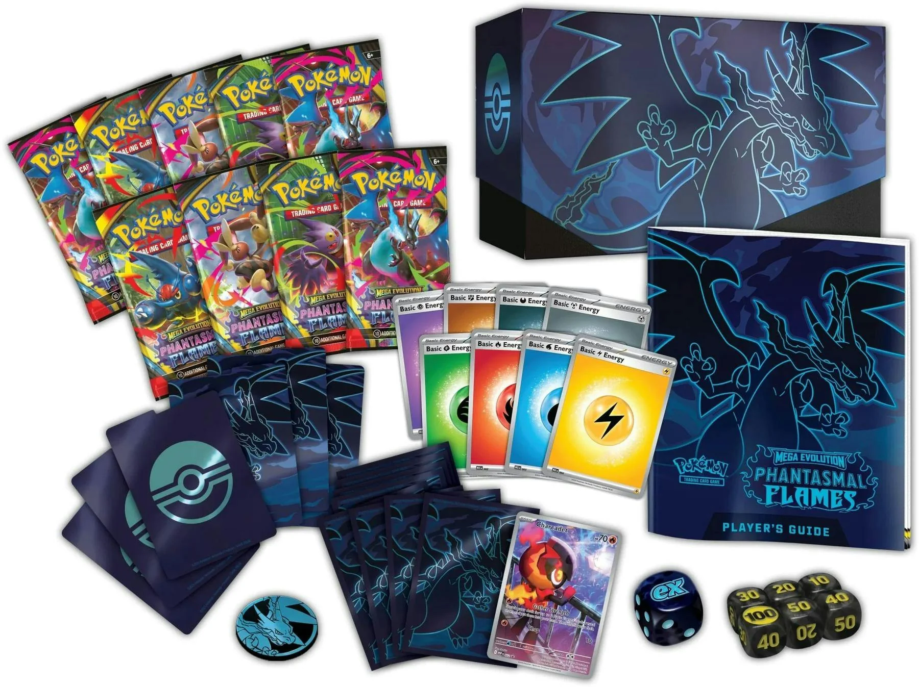 Pokémon TCG: Mega Evolution – Phantasmal Flames Elite Trainer Box - Image 3