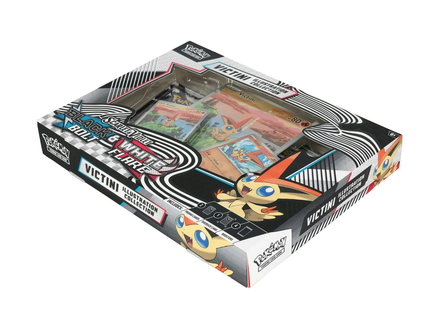 Pokemon Unova Victini Illustration Collection Box (Black Bolt / White Flare) – Columbia Sports Cards & More - Image 2