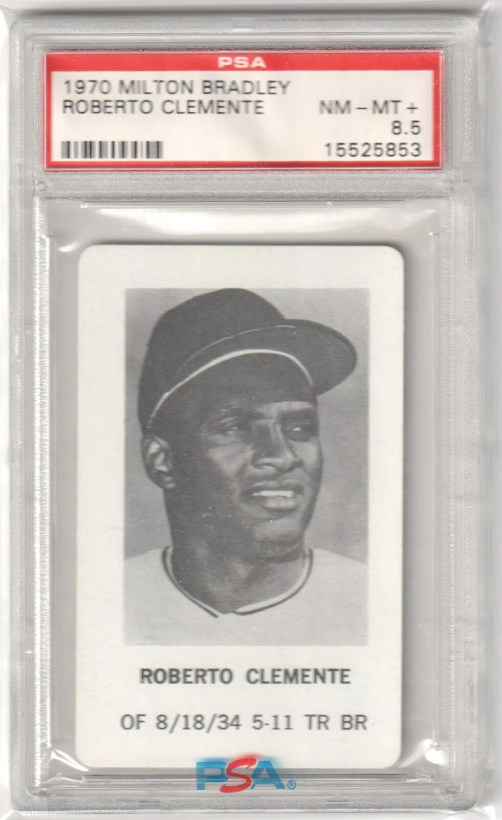 ROBERTO CLEMENTE 1970 Milton Bradley PSA 8.5 NM-MT+ - PIRATES