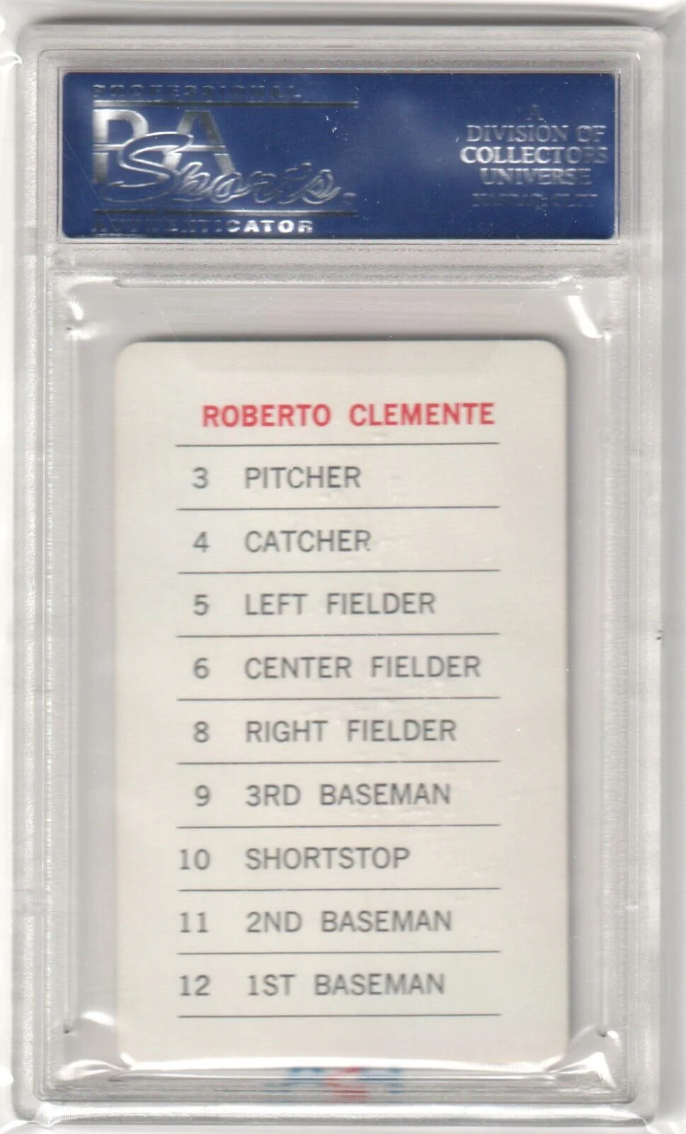 ROBERTO CLEMENTE 1970 Milton Bradley PSA 8.5 NM-MT+ - PIRATES - Image 2