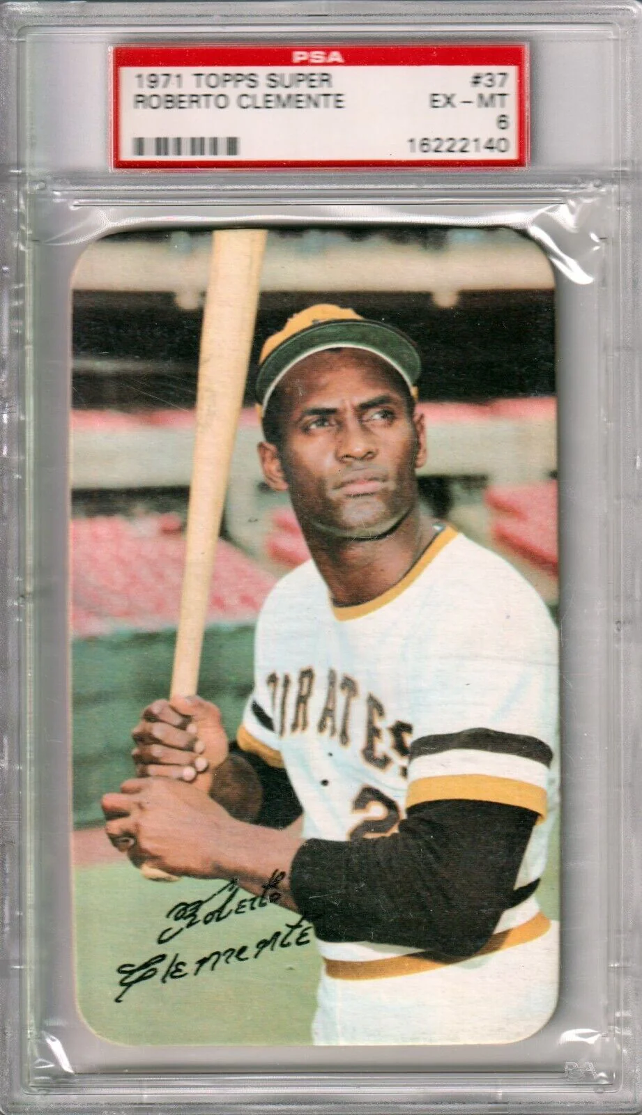 ROBERTO CLEMENTE 1971 Topps Super #37 PSA 6 EX-MT - PIRATES