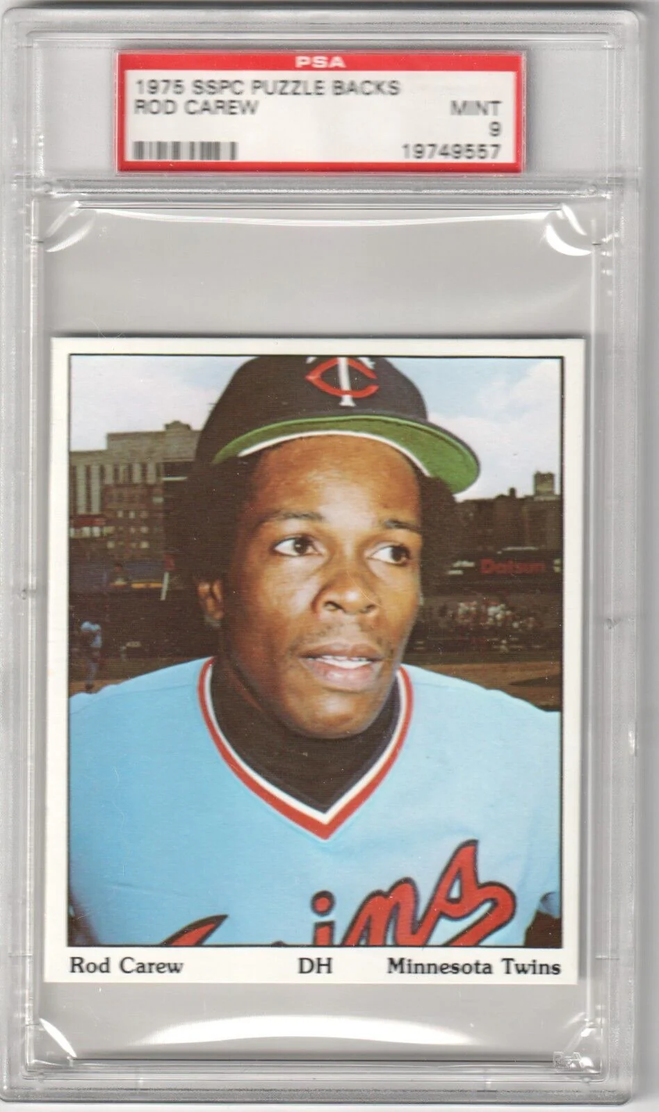 ROD CAREW 1975 SSPC Puzzle Backs PSA 9 MINT - TWINS