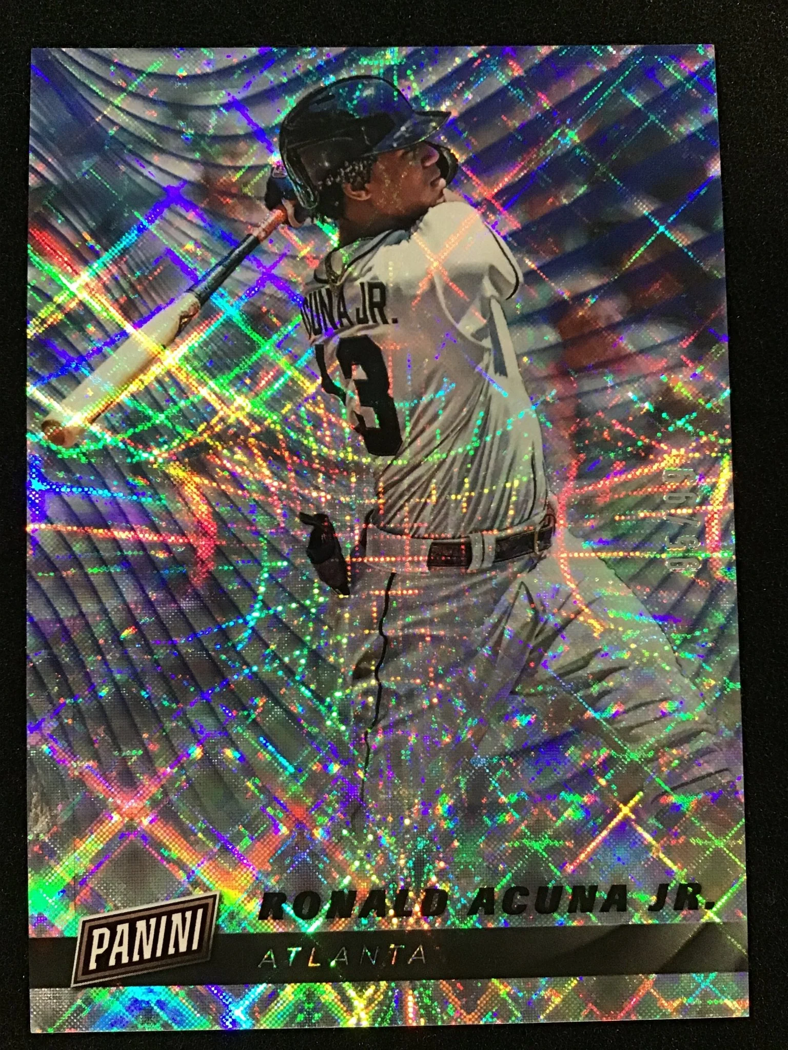 Ronald Acuna Jr. 2019 Panini Cyber Monday #16 Future Frames /99 SP Braves