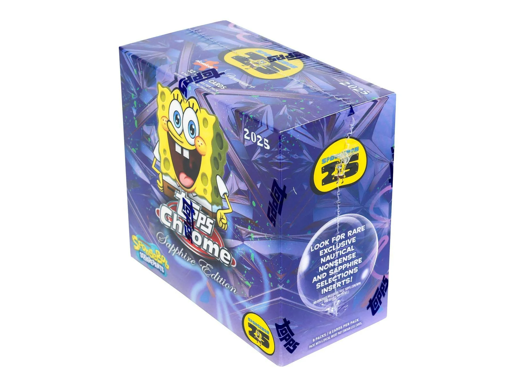 2025 Topps SpongeBob SquarePants Chrome Sapphire Hobby Box | Columbia Sports Cards - Image 2